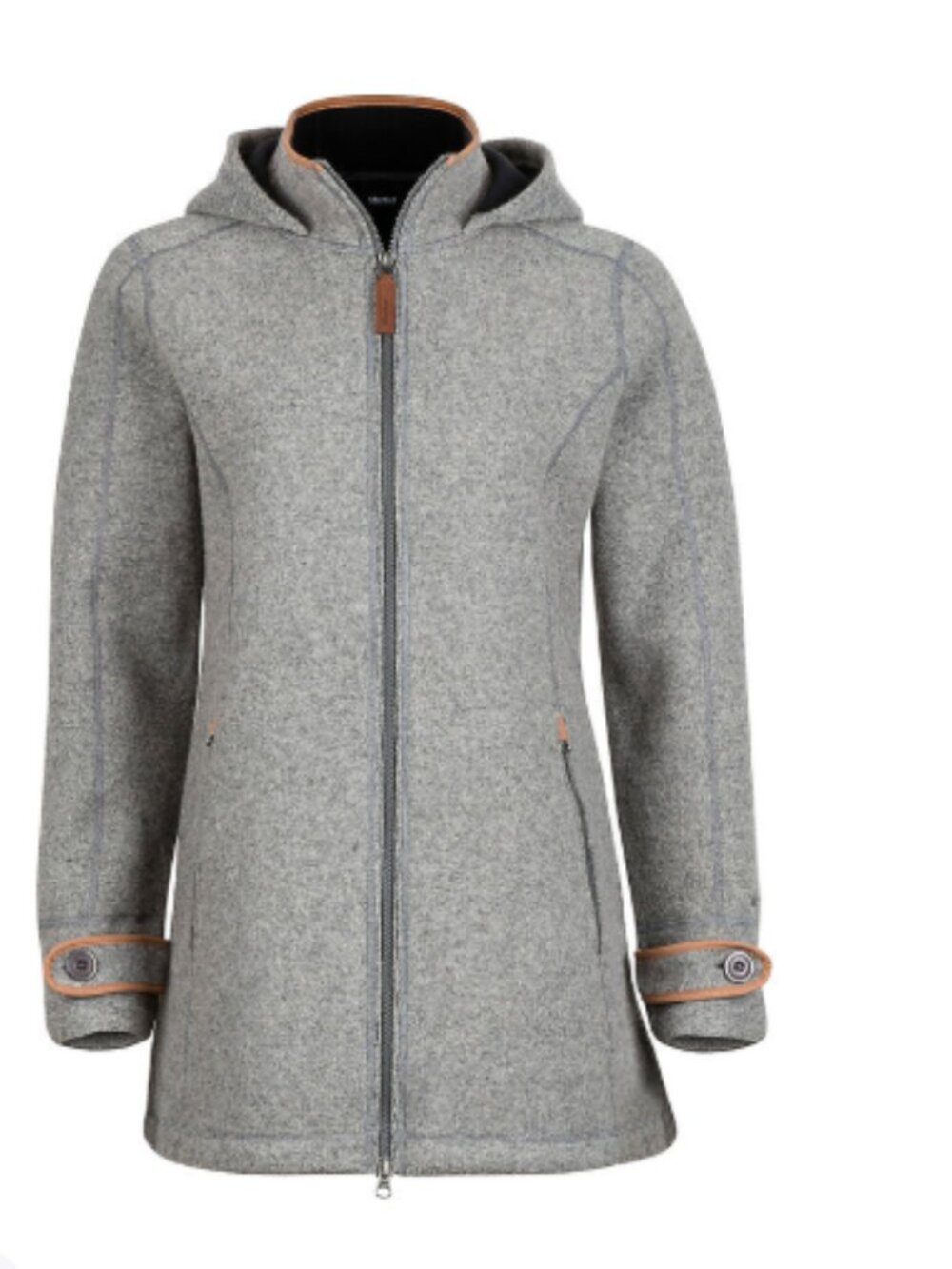 Marmot Women's Eliana Sweater Jacket Wool Blend Gray Sz M
